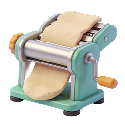 Colorful Pasta Machine Icon for Culinary Use