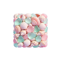 Pastel Seashells & Sea Glass Collection Icon