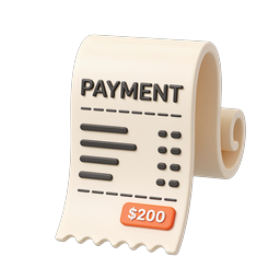 Payment Receipt Icon for Transaction Management