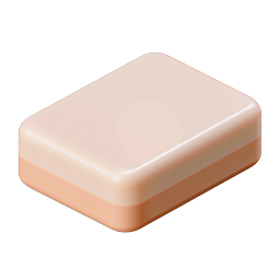 Peach Storage Box 3D Isometric Illustration Icon