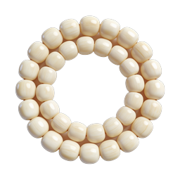 Elegant Pearl Beads Circle Icon - Luxury Jewelry Design