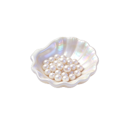 Pearl in Shell Icon - Elegant 3D Luxury Design