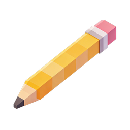 Stylized Pencil Icon for Creative Projects