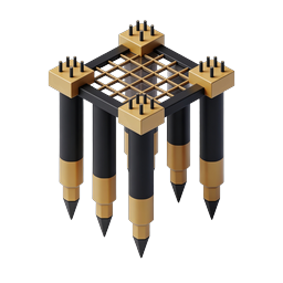 Biểu tượng 3D Isometric bàn bút chì - Yếu tố thiết kế sáng tạo