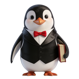 Penguin Book Club キャラクターアイコン - 3D カートゥーンマスコット