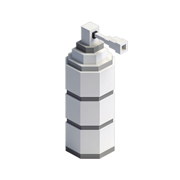 Icona macinapepe minimalista - Design 3D isometrico