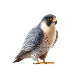 Peregrine Falcon Bird of Prey Realistic Icon
