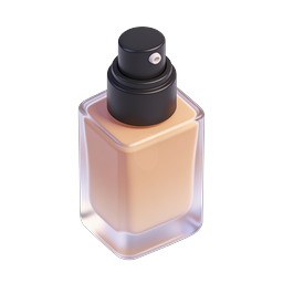 Elegant Perfume Bottle 3D Icon for Beauty Apps