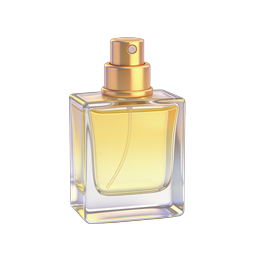 Luxury Perfume Bottle Icon - 3D Realistic Design