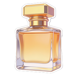 Luxuriöses goldenes Parfümflaschen-Icon | Premium-Duft