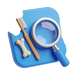 Pet Search Tool 3D Icon | Lost Pet Finder