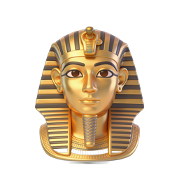 Goldene Pharaonenmaske Icon - Altägyptisches Artefakt