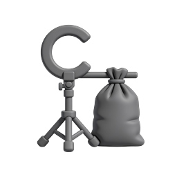 フォトスタジオの文字Gアイコン - 3Dクレイスタイル