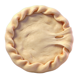 Icona 3D Crosta di Torta in Argilla | Design Panetteria e Pasticceria