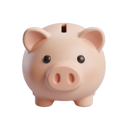 Piggy Bank 3D Icon for Savings & Finance Apps