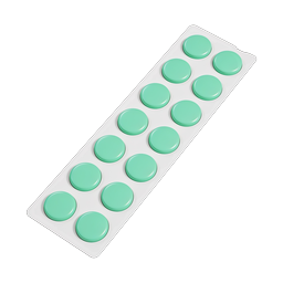 Pill Blister Pack Medical Icon - 3D Isometric Medication