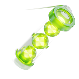 3D Glass Pill Capsule Icon - Medical Supplement