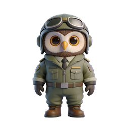 Adorable Pilot Owl Icon for Adventure Themes