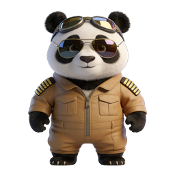 Pilot Panda Aviator Character Icon