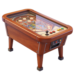 Classic Wooden Pinball Machine Arcade Game Icon