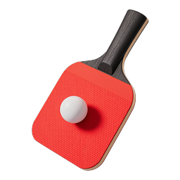Icona racchetta da ping pong - Grafica attrezzatura da tennis da tavolo