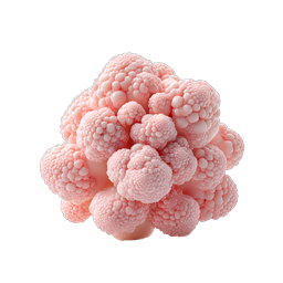 Renderizado 3D de ramillete de brócoli rosa | Arte culinario realista