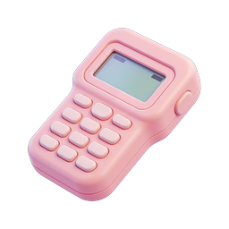 Pink Clay Style Retro Mobile Phone 3D Icon