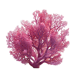 Pink Coral Icon - Detailed Sea Fan Nature Graphic