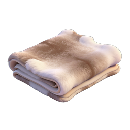 Pink Faux Fur Blanket Folded Icon - Soft Home Decor