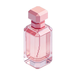 Stylish Pink Perfume Bottle Icon for Beauty Designs