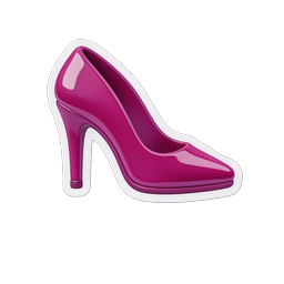 Pink Stiletto Heel Shoe Icon | Fashion Footwear