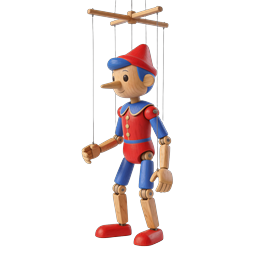 Pinocchio Wooden Puppet Marionette Icon