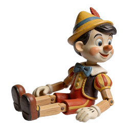 Pinocchio Wooden Puppet Figurine Icon