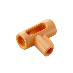 3D Clay Pipe T-Fitting Connector Icon