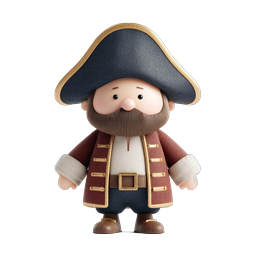 Fun Pirate Character Icon for Playful Designs
