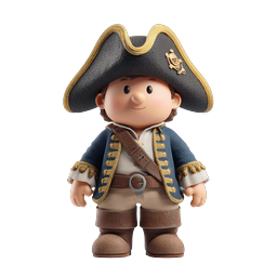 Charming Pirate Character Icon for Adventure Themes