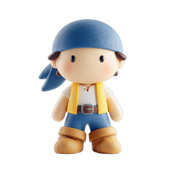 Playful Pirate Character Icon for Adventures