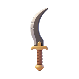 Piraten-Entermesser 3D-Icon - Fantasy-Waffe