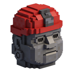 Icona di avatar in pixel art stilizzata per progetti creativi