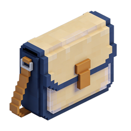 Stylish Pixel Art Bag Icon for Modern Applications