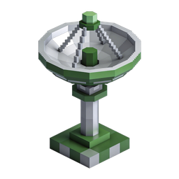 Pixel Art Satellite Dish Icon for Technology Projects
