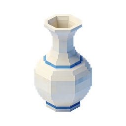 Stylish Pixel Art Vase Icon for Modern Designs