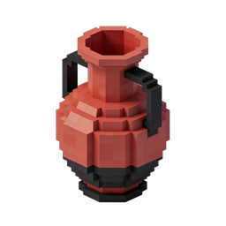 Stylized Pixel Art Vase Icon for Creative Projects