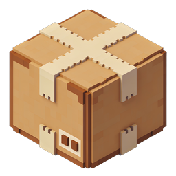 Pixel Cardboard Box Isometric 3D Icon