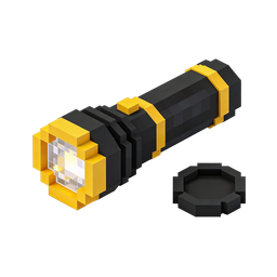 Pixelated Flashlight Icon for Safety and Adventure