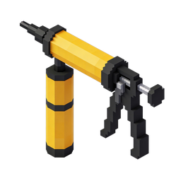 Pixel Art Gun Tool Icon for DIY and Construction