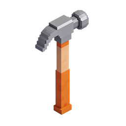 Pixel Hammer Icon for Construction and DIY Projects