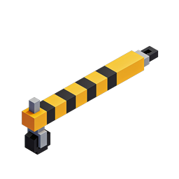 Pixel Hammer Tool - Isometric Voxel Game Icon