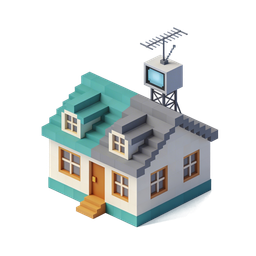 Pixel House Icon for Real Estate and Design Projects