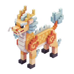 Pixel Mythical Creature 3D Isometric Game Icon